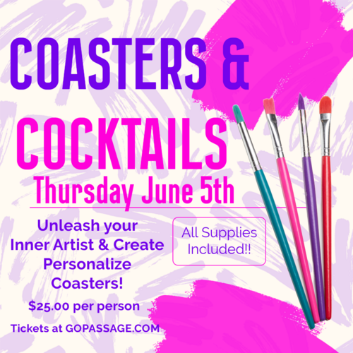 Coasters & Cocktails! poster