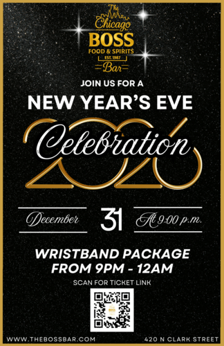 The Boss Bar | New Year's Eve  poster