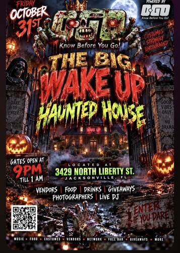 Wake Up Halloween Party poster