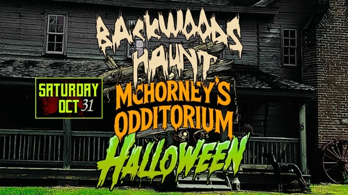 BACKWOODS HALLOWEEN NIGHT   {OCT  31) poster