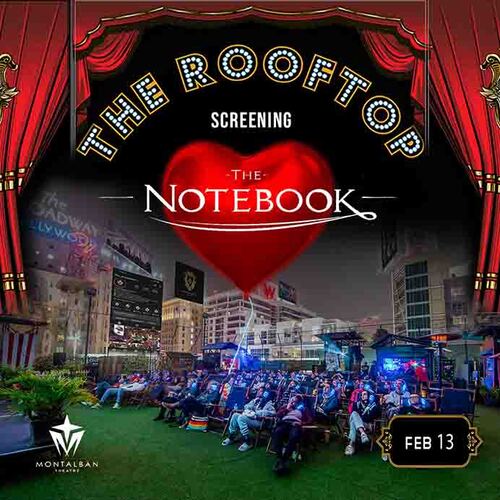 The Notebook: Hollywood Glam! Rooftop Cult Classic Screening  poster