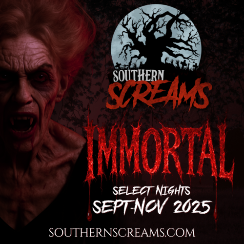 Southern Screams Haunted House 2025: IMMORTAL at Holy City Brewing poster