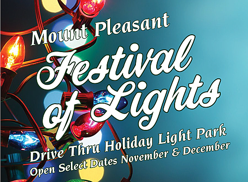 2024 Mount Pleasant Festival of Lights poster