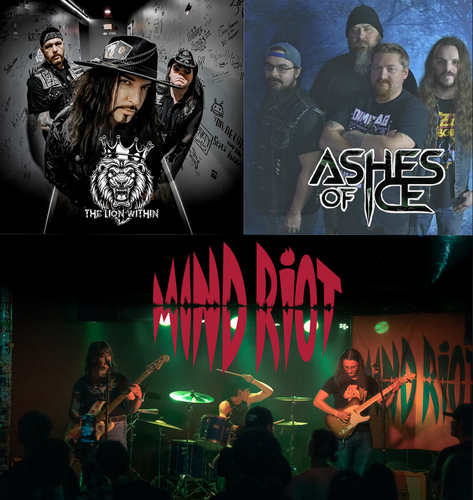 The Lion Within, MInd Riot and Ashes of Ice poster