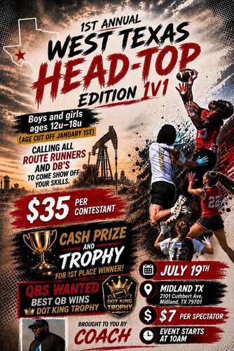 1ST ANNUAL WTX HEAD TOP EDITION poster