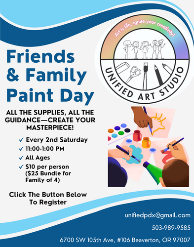 Friends & Family Paint Day poster