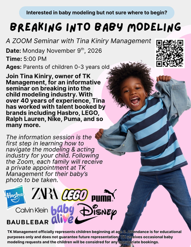 Baby Modeling 101  with esteemed agent Tina Kiniry poster