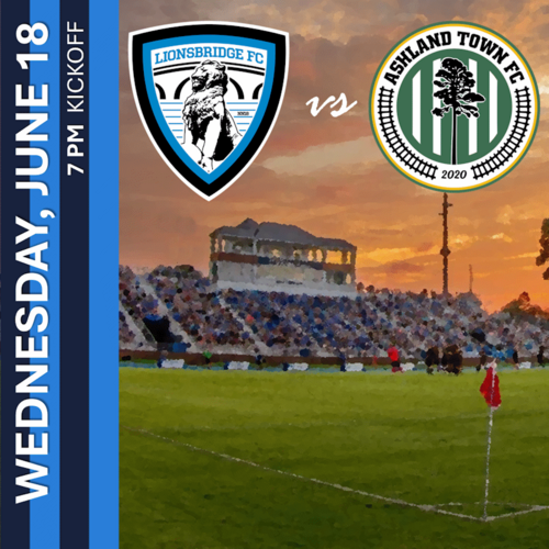 Lionsbridge FC vs Ashland Town (June 18, 2025) poster