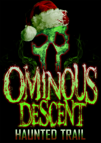 Ominous Descent Christmas Nightmares 2025 - Christmas Haunted Trail poster