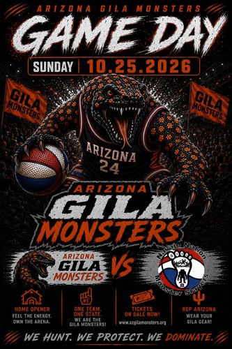 Arizona Gila Monsters vs Navajo Nation Monster Slayers poster