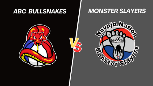 (11/1/25) NEW MEXICO ABC BULLSNAKES VS Navajo Nation Monster Slayers poster