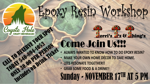 Epoxy Resin Workshop poster