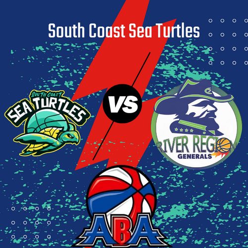 South Coast Sea Turtles vs. River Region Generals poster