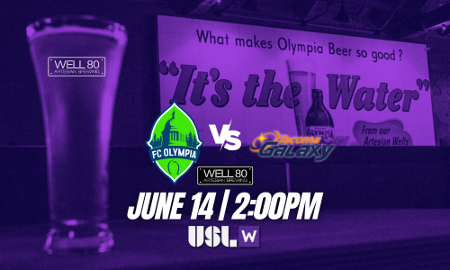 USL W | FC OLYMPIA VS TACOMA GALAXY poster