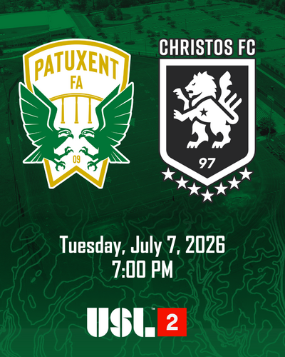 Patuxent FA vs Christos FC USL2 poster