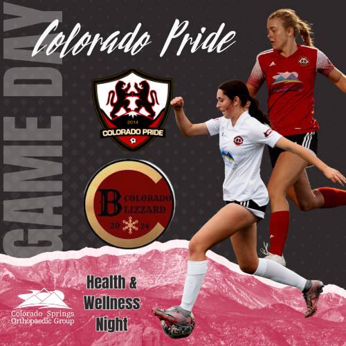 Colorado Pride vs. Blizzard poster