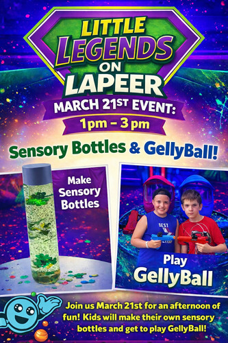 Kids Sensory Bottles and GellyBall poster