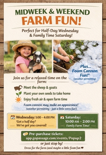 Exciting Pop-Up Farm Style poster