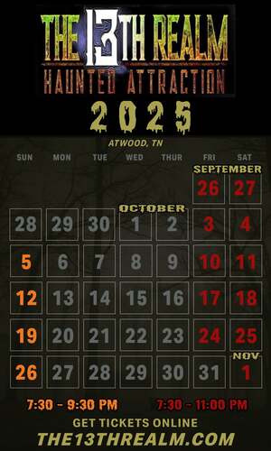 13TH REALM HAUNTED TRAIL poster