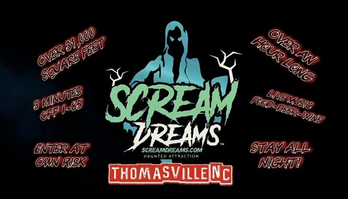 Scream Dreams Haunted House 2026 poster