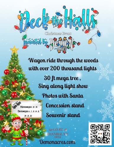 Deck The Halls Christmas  event Presented by Demon Acres  2024 poster