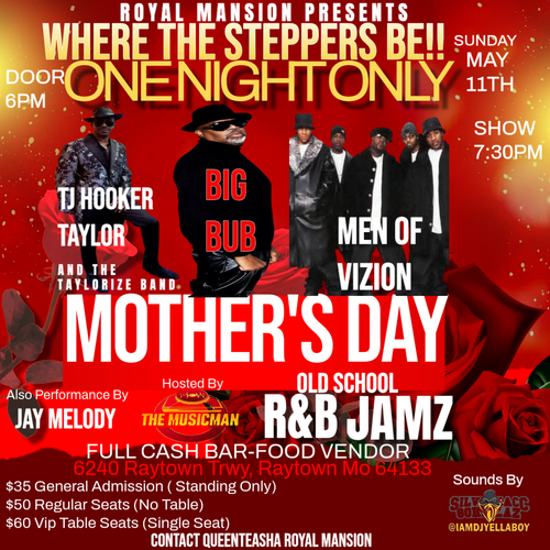 Where The Steppers Be ‼️ Mother's Day Old School R&B Jamz poster