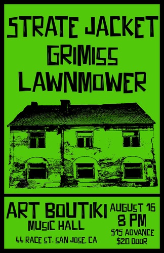Strate Jacket, Grimiss, Lawnmower poster