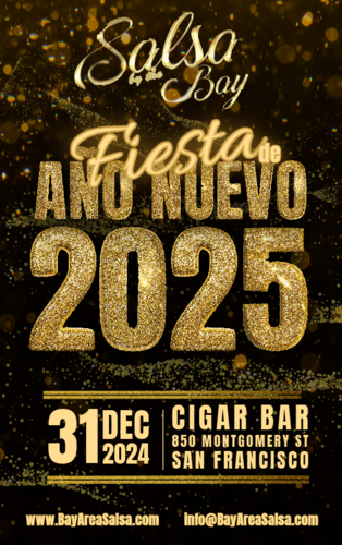 Salsa by the Bay NYE 2025 at Cigar Bar - Fiesta  De Año Nuevo poster