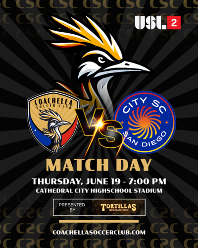 Coachella SC vs. City SC poster