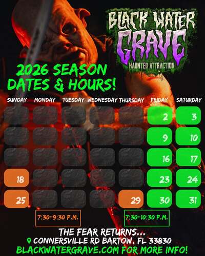 Black Water Grave Haunted Attraction poster