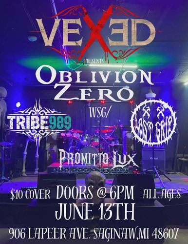 Oblivion Zero wsg  Tribe989,  Lost Grip &  Promitto Lux poster