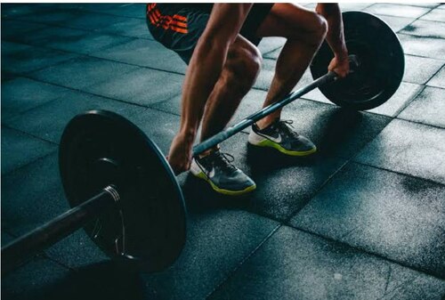 Fitness event square poster