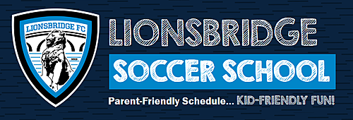 Spring 2025 Lionsbridge Soccer School poster