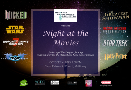 Night at the Movies with the McKinney Philharmonic Orchestra poster