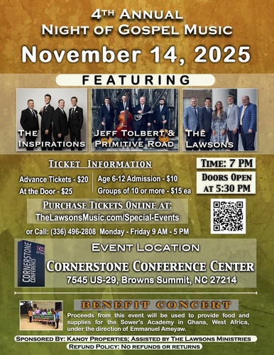 4th Annual Night of Gospel Music  poster
