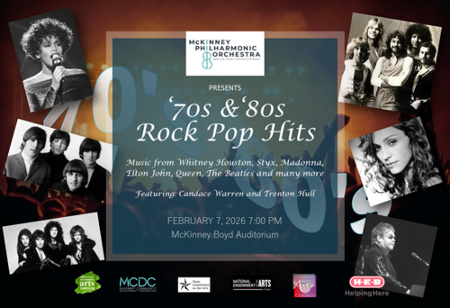 '70s and '80s Rock and Pop Hits with the McKinney Philharmonic Orchestra poster