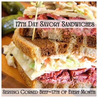 17th Day Savory Corned Beef Sadwiches poster