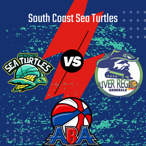 South Coast Sea Turtles vs. River Region Generals poster