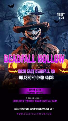 Deadfall Hollow Haunted Trail poster