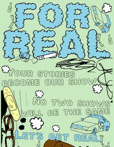 For Real | Monthly Storytelling and Improv Show  poster