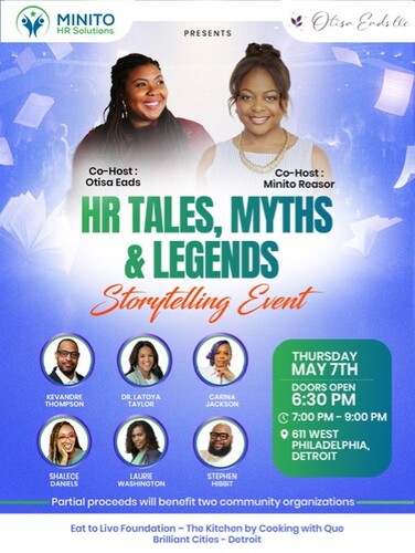 HR Tales, Myths & Legends Storytelling Event poster