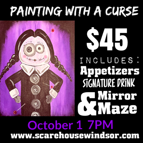 Painting with a Curse -  Voodoo Wednesday Not Thursday poster