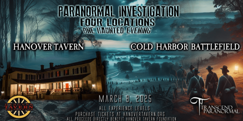 Haunted Hanover: A Paranormal Investigation March 8th poster