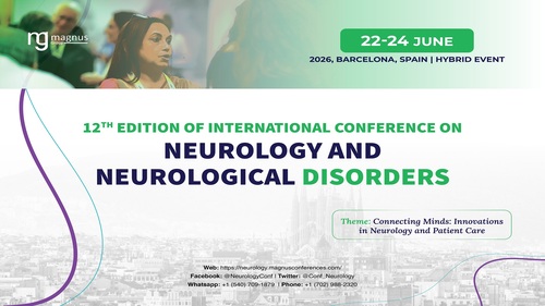 12th Edition of International Conference on Neurology and Neurological Disorders poster