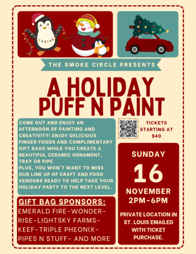 A Holiday Puff n Paint  poster